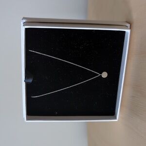 Vrai And Oro Tiny Initial 'C' Necklace